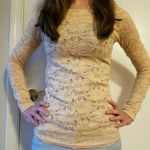 Lace Long Sleeve Top