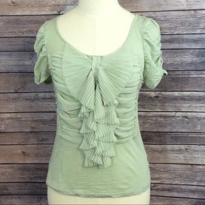 Deletta by Anthropology accordion pleated front XS Deletta by Anthropology accordion pleated front XS