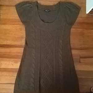 Chocolate babydoll/sweater dress Chocolate babydoll/sweater dress