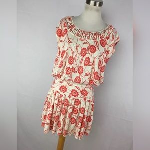 Anthropologie Leifnotes Dress S Small Cream Pink Anthropologie Leifnotes Dress S Small Cream Pink