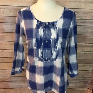 American Eagle Outfitters Plaid Top Size 6 American Eagle Outfitters Plaid Top Size 6
