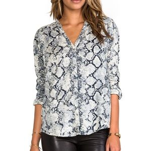 Soft Joie Dane Print Blouse in Stonewash Soft Joie Dane Print Blouse in Stonewash