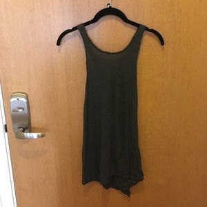 Dark gray tie back lululemon top