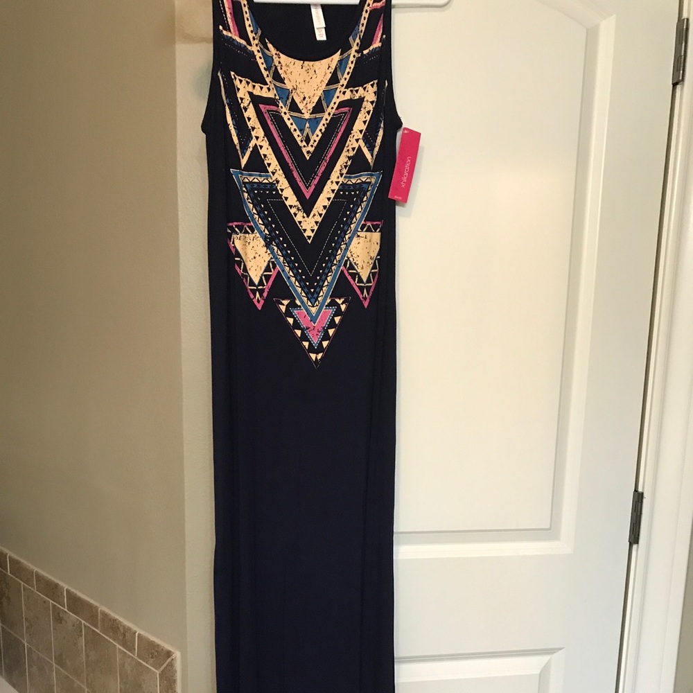 Aztec maxi dress