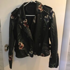 Blank NYC Vegan embroidered jacket