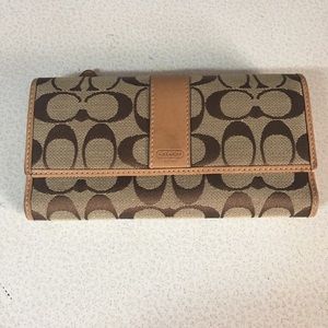 Coach Tan Full Size Wallet