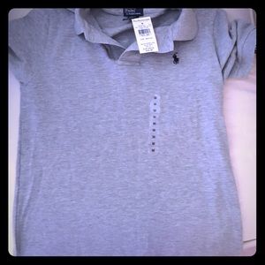 NWT heather gray Polo shirt