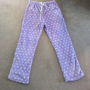 ✔️Polk a dot fuzzy pj pants