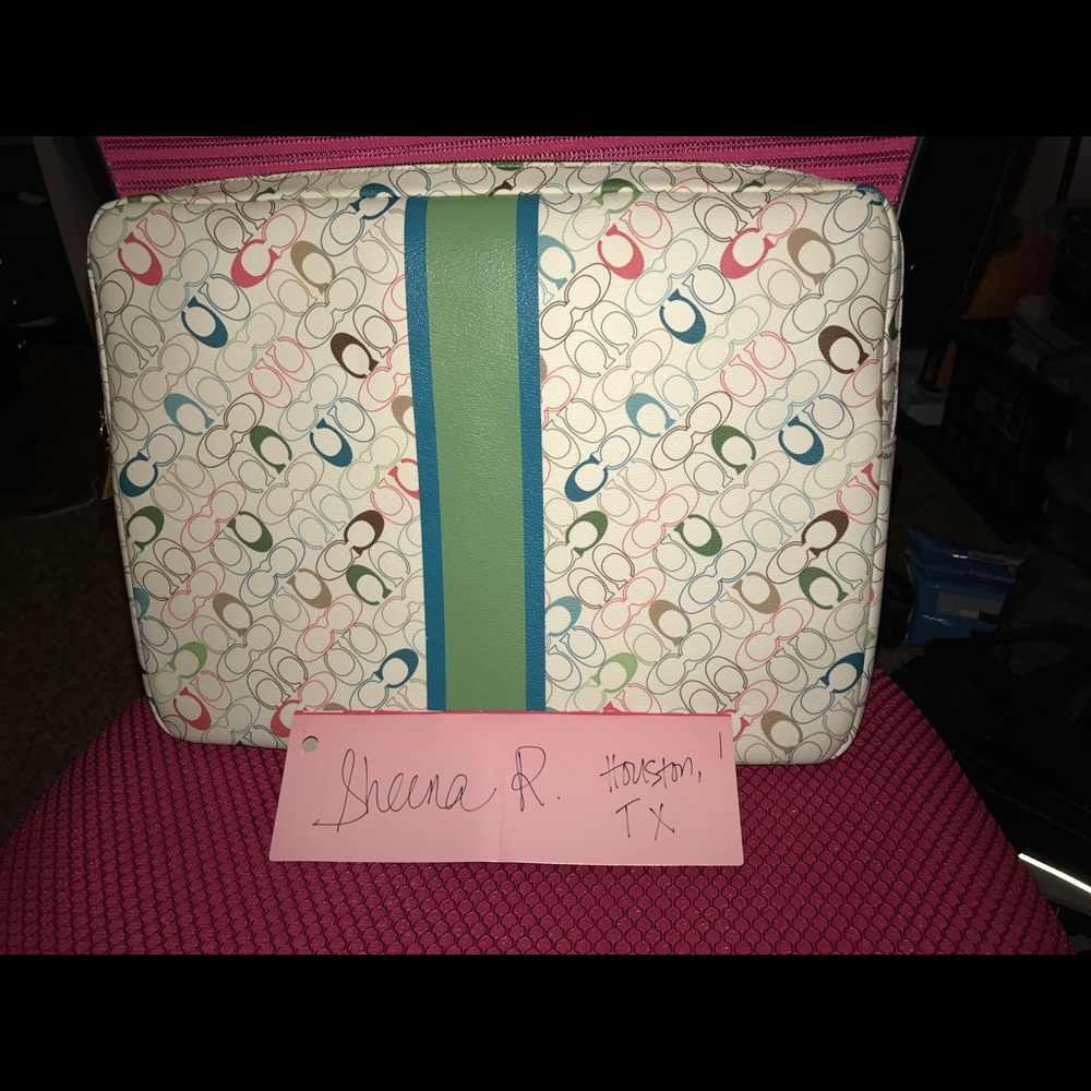 Coach laptop case/sleeve