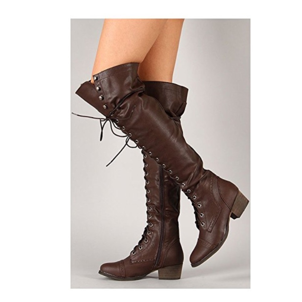 Knee High Riding/Combat Boots Sz11