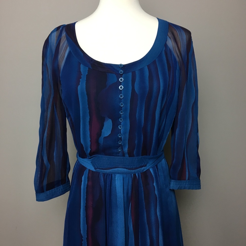 Armani Exchange sheer lined dress