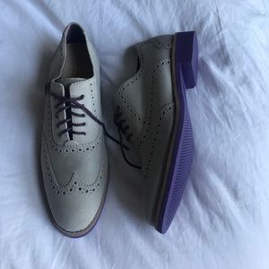Cole Haan oxfords grey/purple