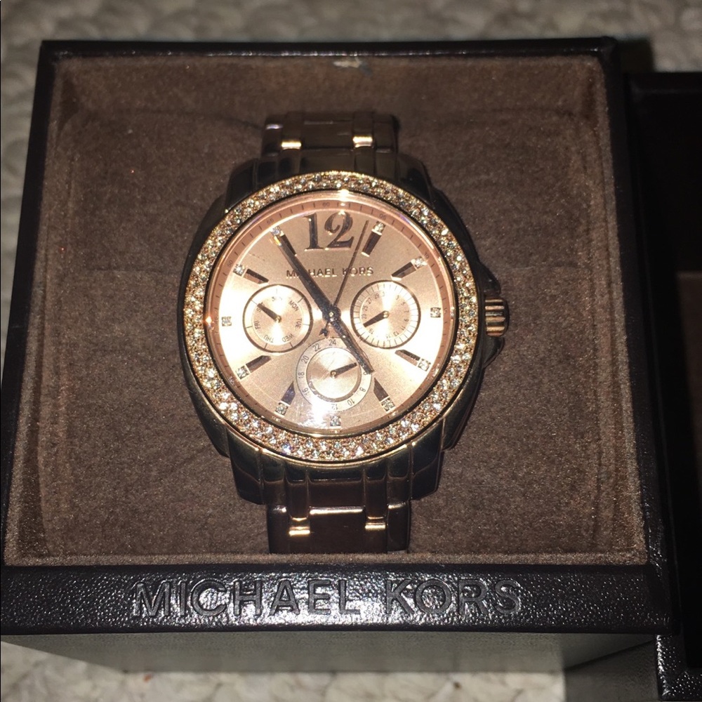 Rose gold watch