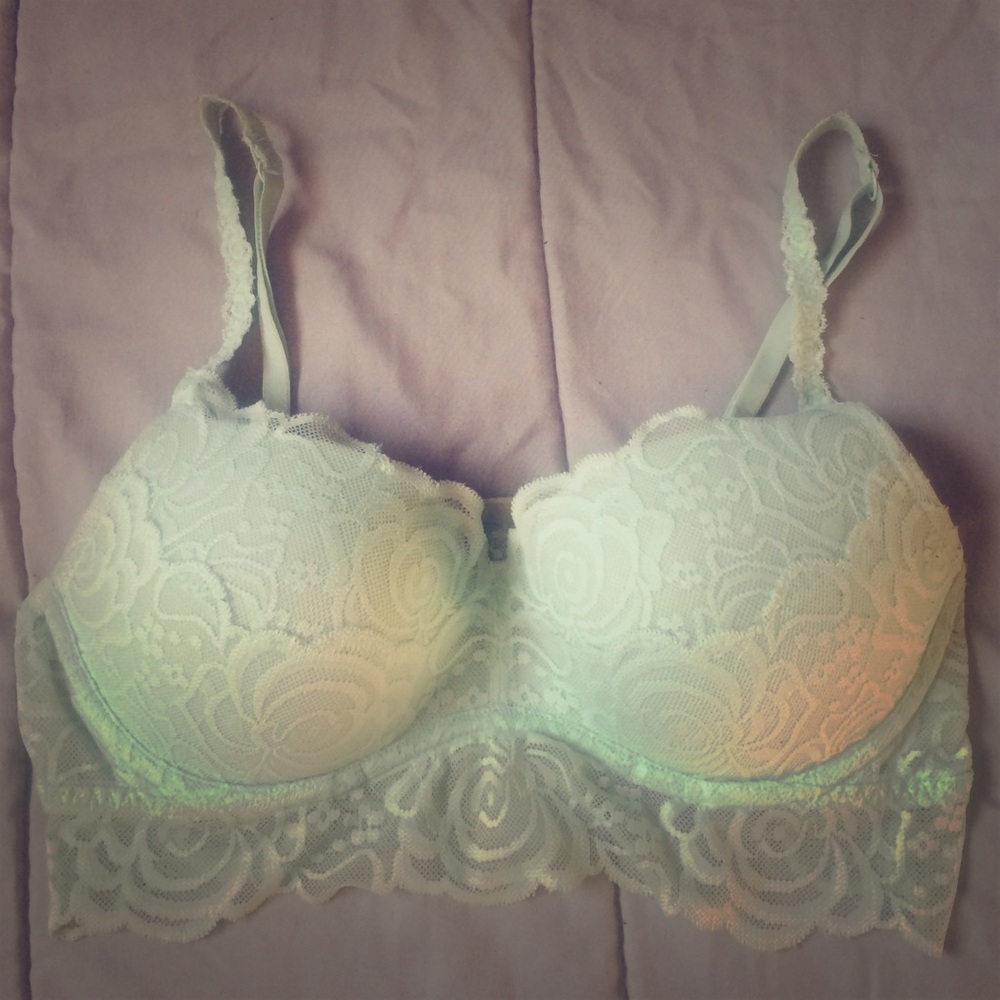  Victoria's Secret PINK Mint Lace Bralette