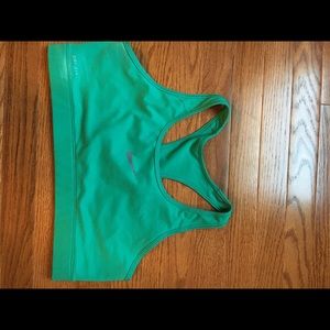 NIKE DRI FIT SPORTS BRA TEAL/GREEN