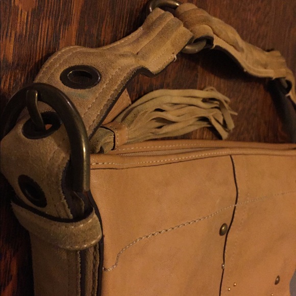 Coach tan genuine leather handbag - Picture 3 of 8