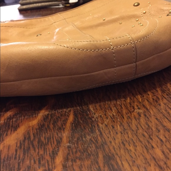 Coach tan genuine leather handbag - Picture 5 of 8