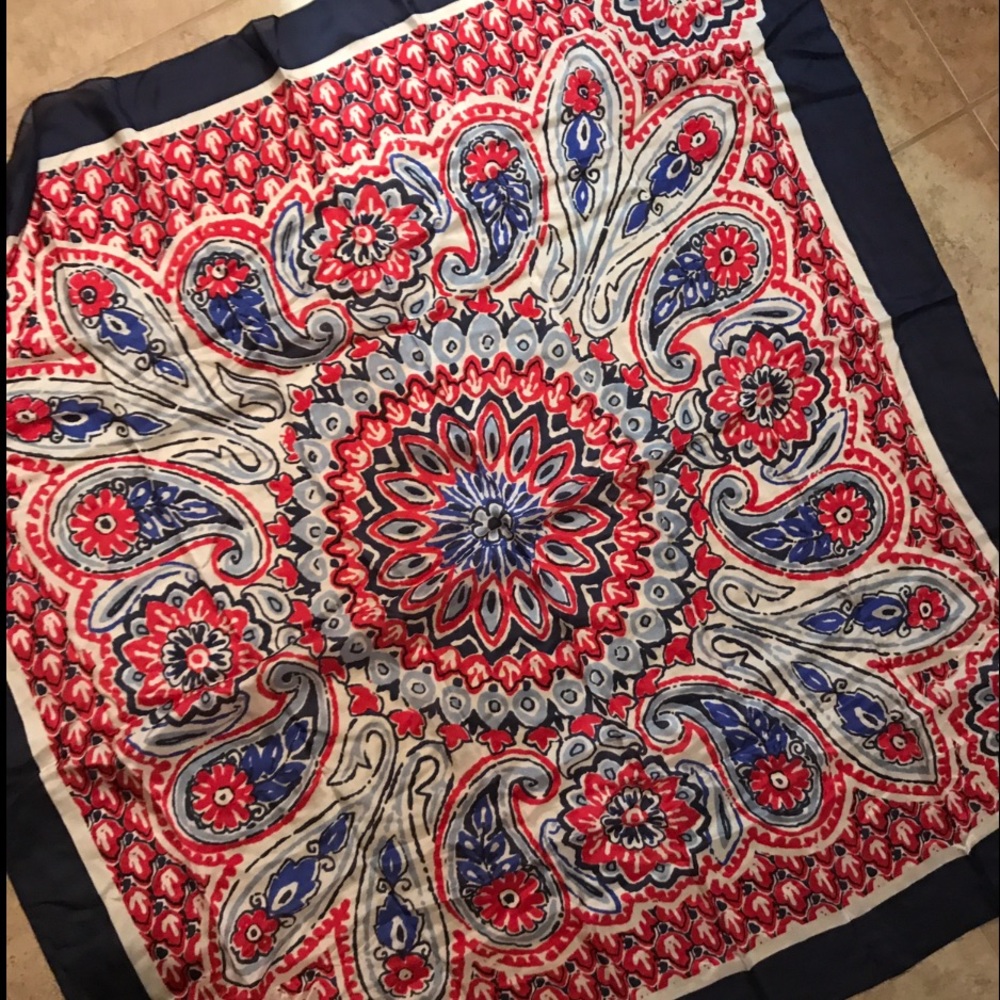 Lucky Brand 100% Silk Scarf