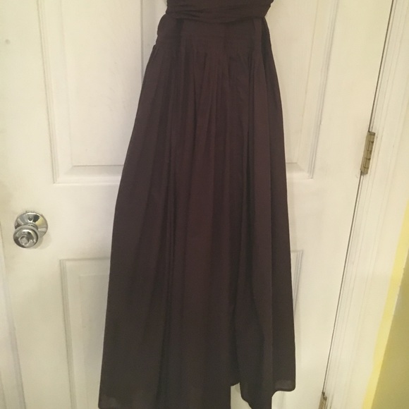 Brown cotton wrap dress (Asian design) size small - Picture 4 of 5