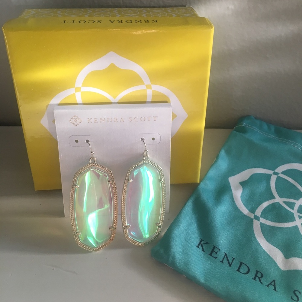 NWT Kendra Scott Danielle Iridescent Earrings