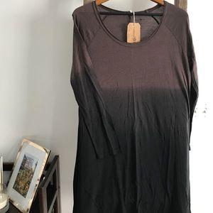 [Natural Life] Ombre Long Sleeved Swing Dress