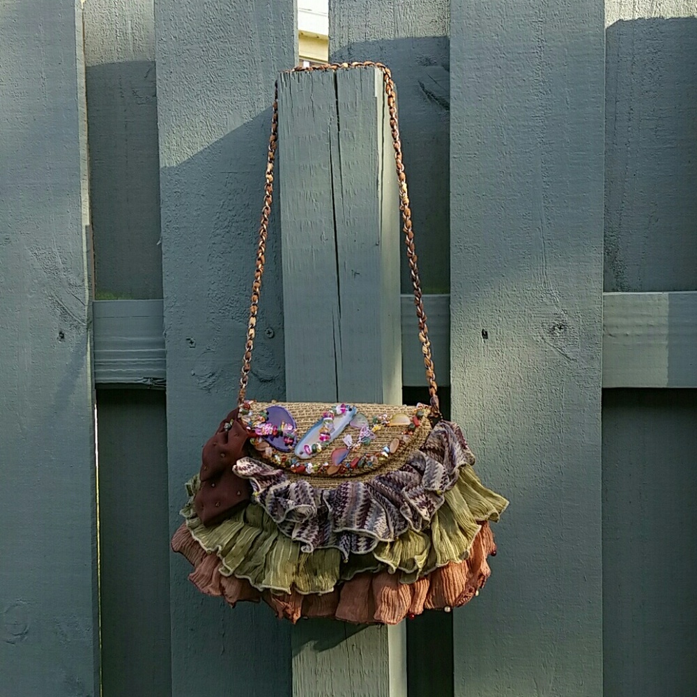 Mary Frances bag olive/brown