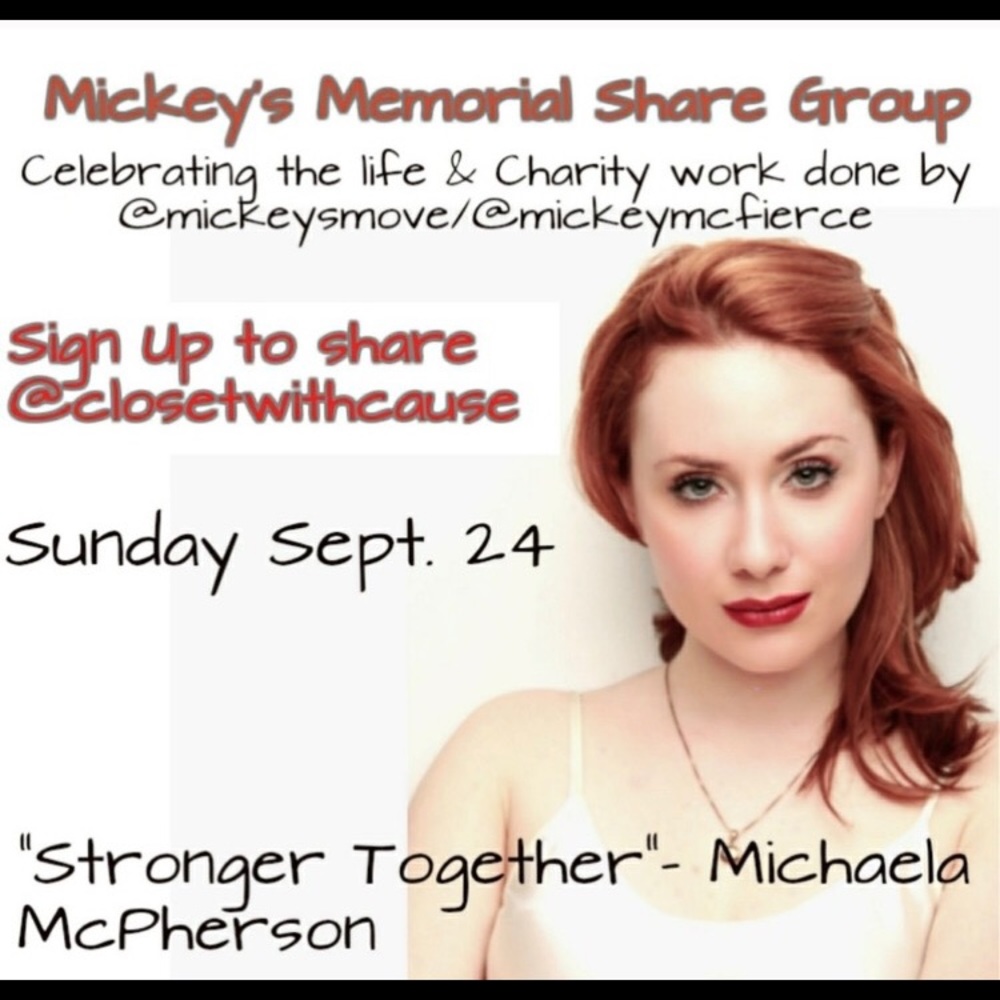 Join Me & Honor Mickey - Sign Up @closetwithcause - Picture 1 of 2