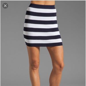 Theory striped Kenadine skirt M