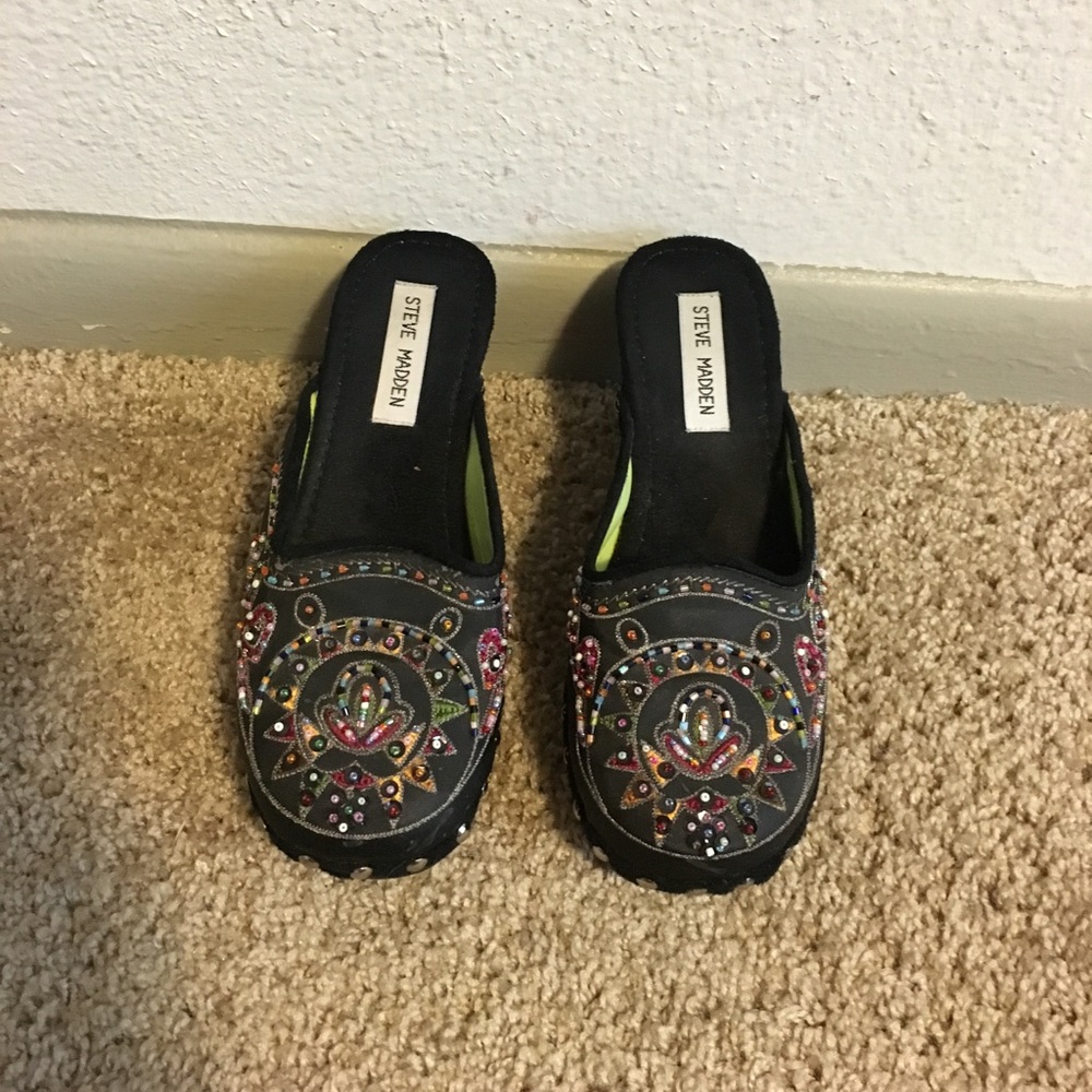 Steve Madden Beaded Clogs