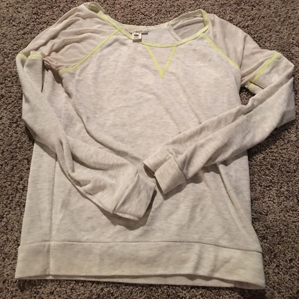 Derek heart top with sheer shoulders