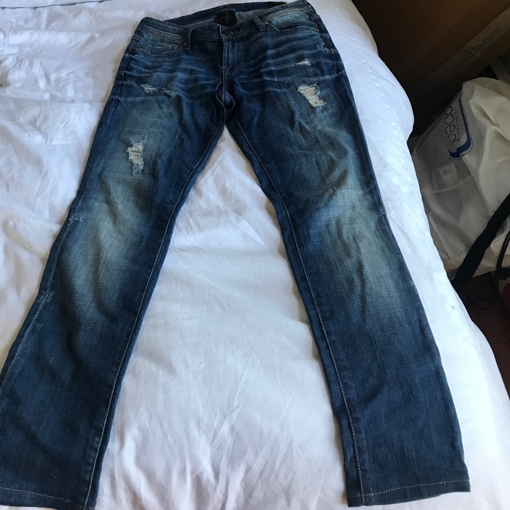 Genetic denim ripped metallic detail jeans, 28