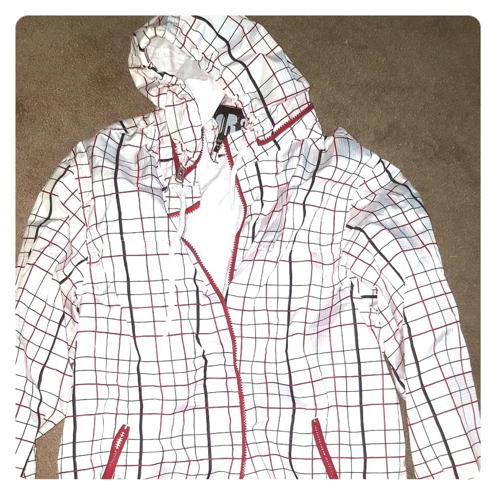 Plaid Windbreaker Jacket