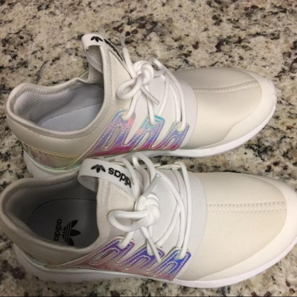 Iridescent Adidas tubular