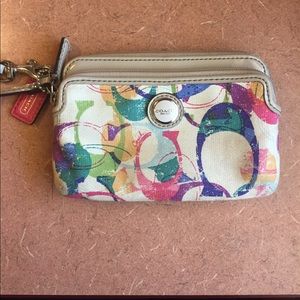 Small Coach Wristlet