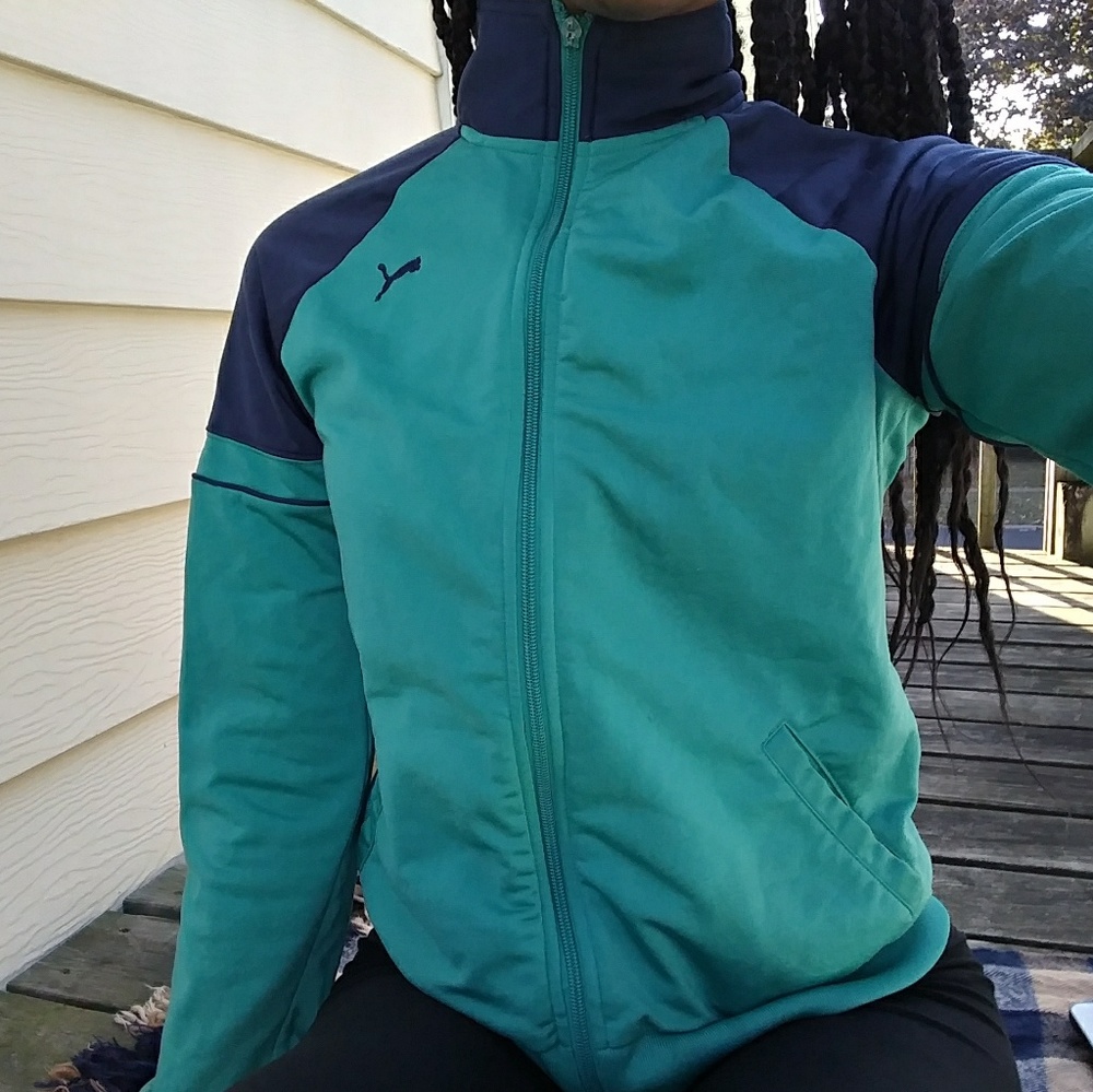 Green puma jacket