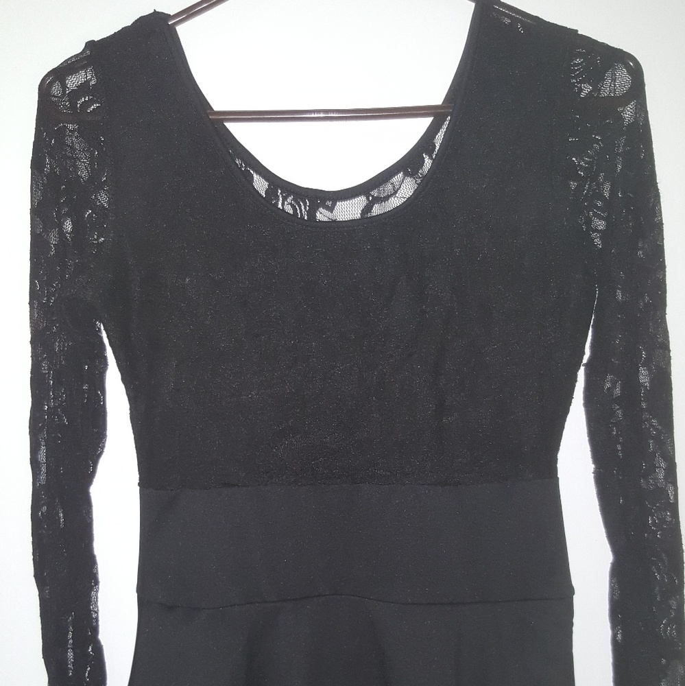 Laced Peplum Dress