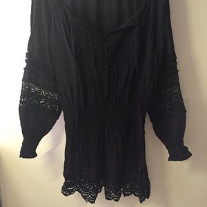 Black women top blouse. Solitaire by Ravi Khosla