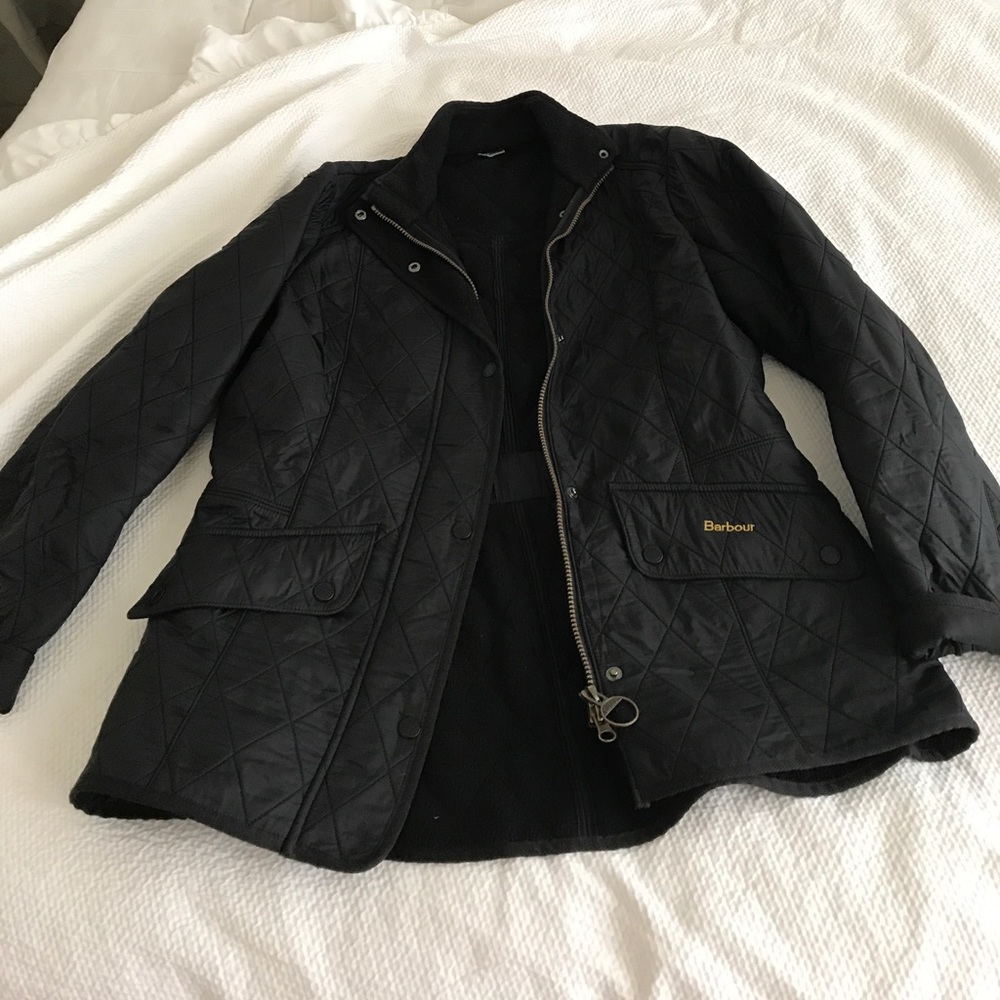 Black Barbour polarquit coat USA size 10 (UK 14)