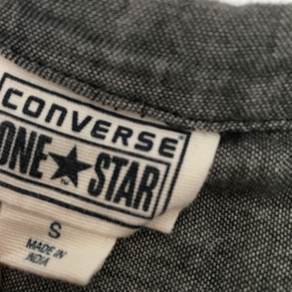 Converse Gray Button Down Dress Small - image 6