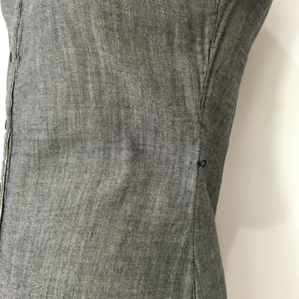 Converse Gray Button Down Dress Small - image 8
