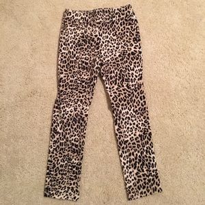Gymboree leopard cotton pants size 6