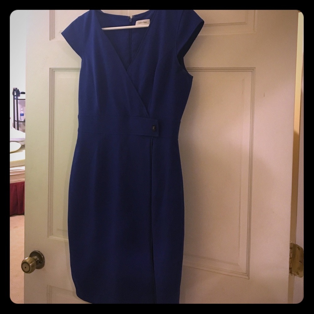 Calvin Klein royal blue dress