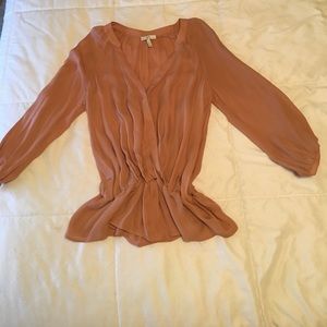 Joie silk long sleeve top