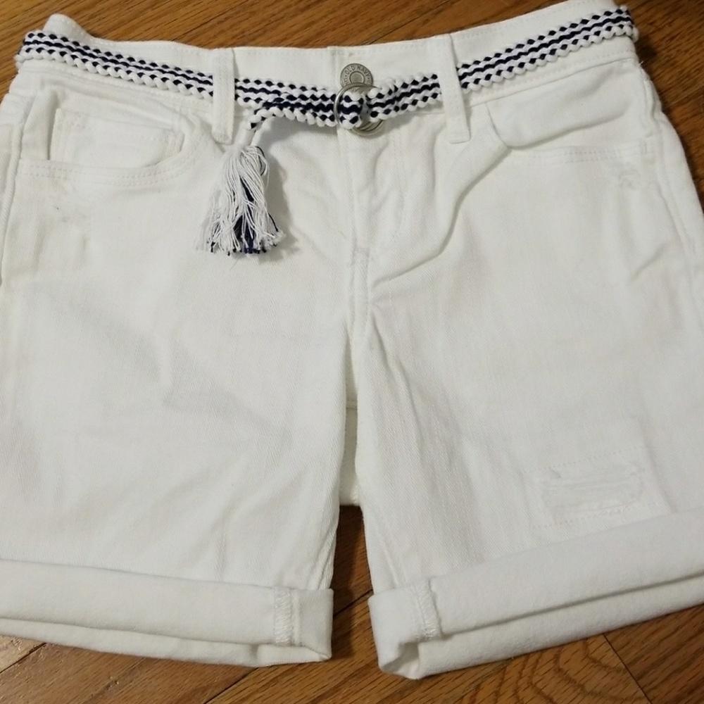 NWOT Girl's White Denim Shorts