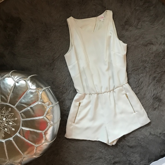 Parker Other - Parker White Sleeveless Romper