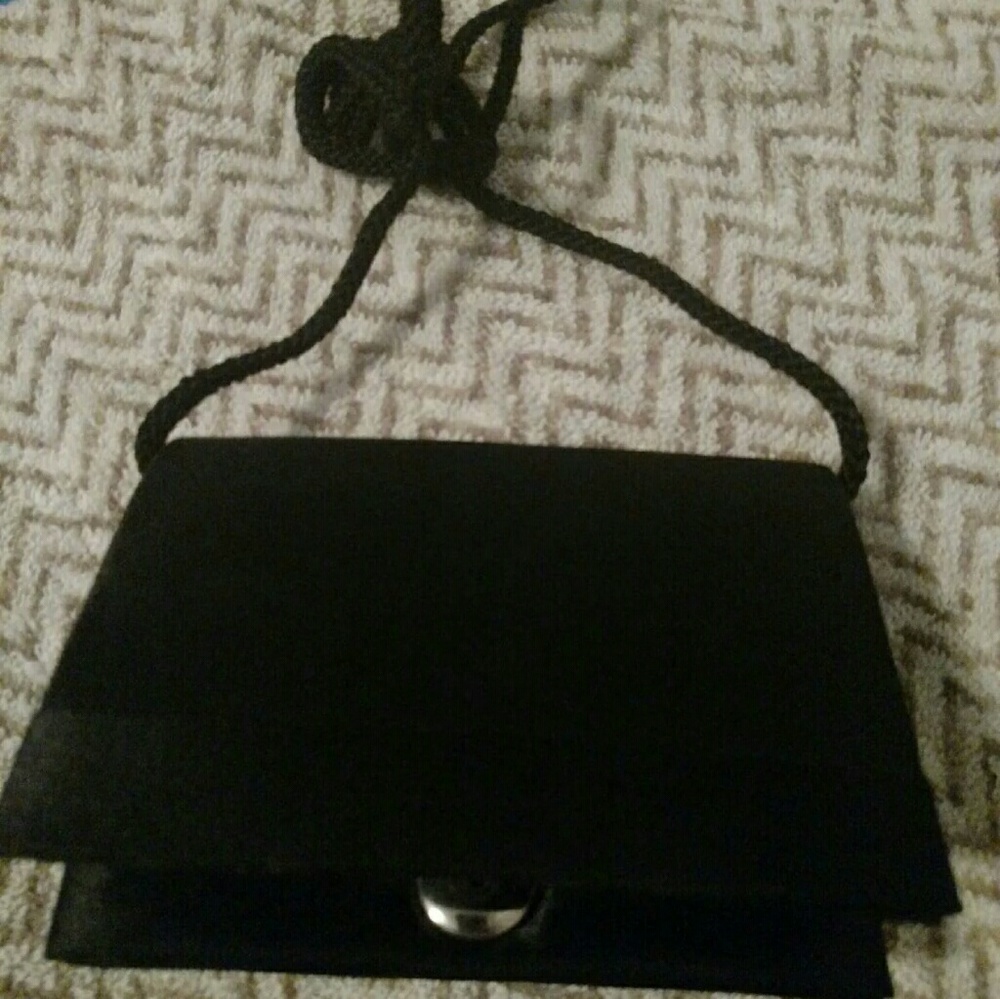Small evening satin clutch