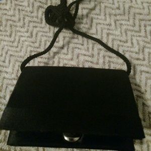 Small evening satin clutch