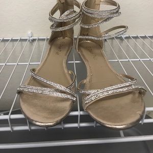 Gemstone gladiator sandals