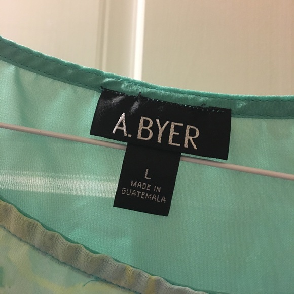 A. BYER sheer dress shirt - Picture 3 of 3