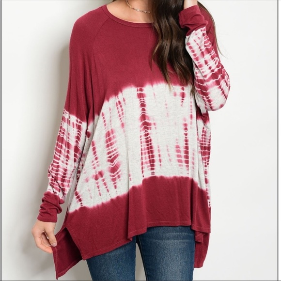 Tops - NWT Tie-Dyed Lightweight Knit Sweater Top